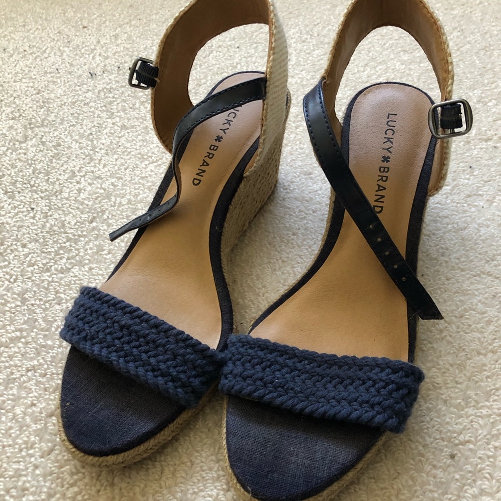 Lucky brand espadrille wedges